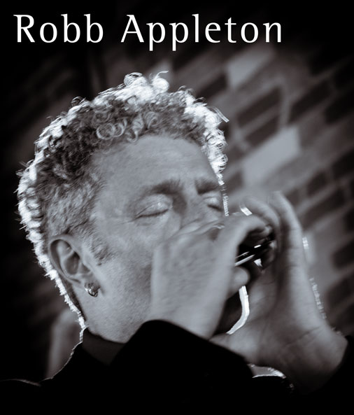Robb Appleton in performance, photo by Roy Hammans